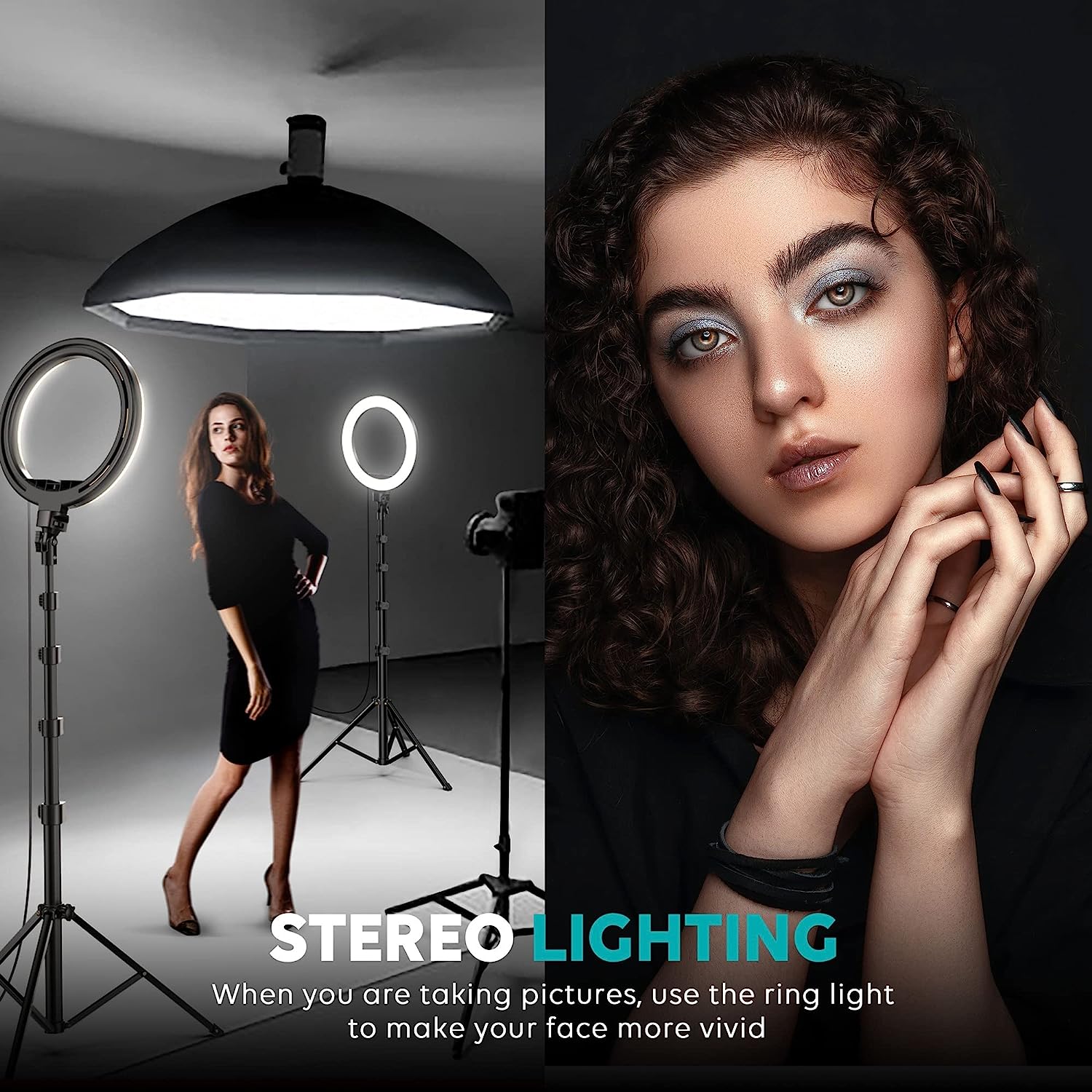 10" Ring Light with 63" Stand & 2 Phone Holders, USB-Powered & Selfie Bluetooth Remote, 360° Adjustable for YouTube TikTok Makeup Photography Live Streaming Podcast, Compatible with All Phones/Cameras 10" Ring Light with 63" Stand & 2 Phone Holders, USB-Powered & Selfie Bluetooth Remote, 360° Adjustable for YouTube TikTok Makeup Photography Live Streaming Podcast, Compatible with All Phones/Cameras