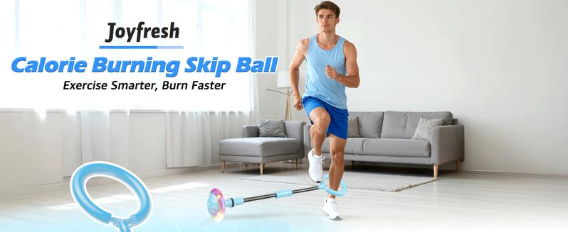Skip Ball Calorie Burner - LED Rechargeable Smart Fitness Equipment for Daily Cardio, Leg Training & Balance - Retro 90s Toy Design with Counter & Calorie Tracker | TikTokShop Black Friday