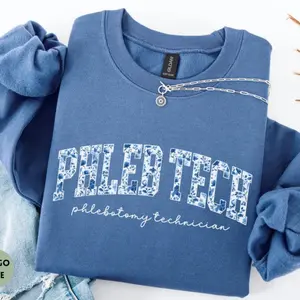 Phleb Tech Sweatshirt, Phlebotomist Gift, Phlebotomy Technician Crewneck, Tech Appreciation Recognition Week, Phleb Tech Graduation Gift