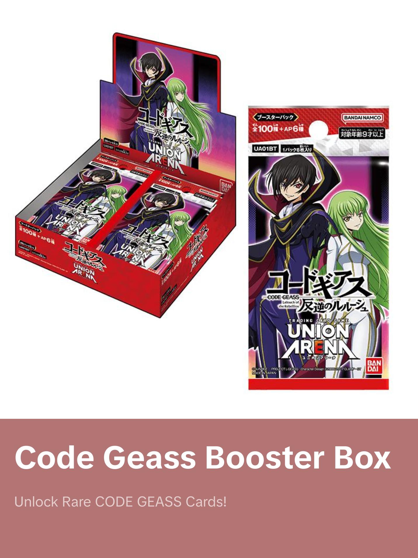 Union Arena Japanese CODE GEASS Lelouch of the Rebellion CARDS LIVE OPENING @MommiTCG