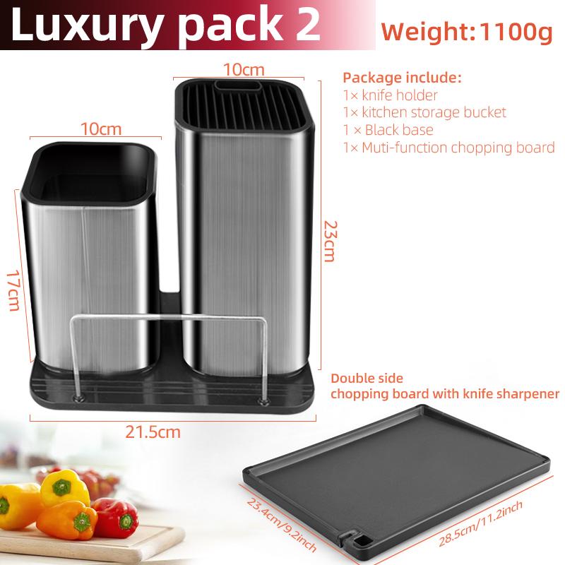 Drainable Knife Holder