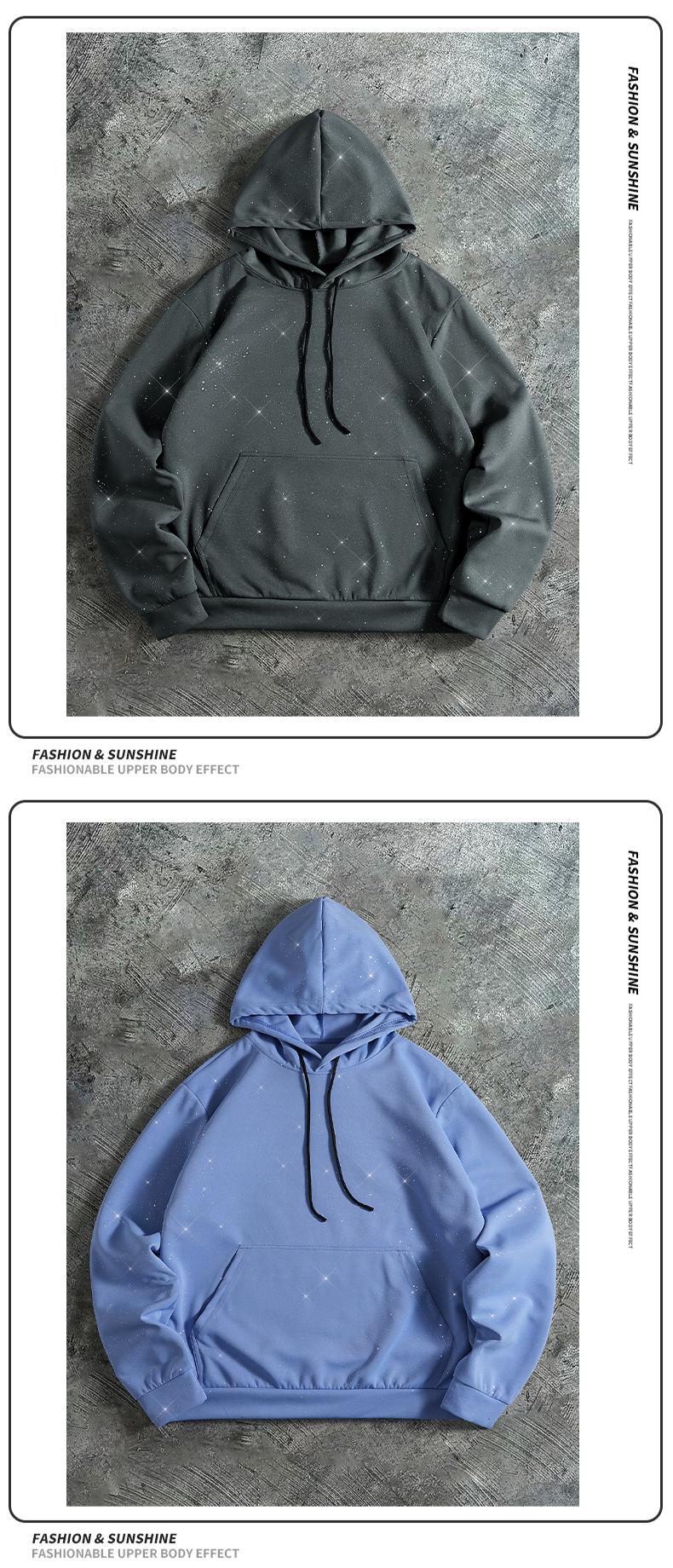 Men's Casual Knit Pullover Sweatshirt with Drawstring Adjustable Hood, Kangaroo Pocket Design, Suitable for Trendy Themed Parties, Outings, Street Dance, Daily Commutes, Outdoor Sports, Ideal for Autumn and Winter Wear Hoodie