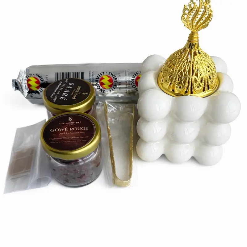 The Scented Sanctum Daily Ritual Incense Kit - Pick 2 Woody/Floral/Smooth Glass Aroma Scent Options, Home Fragrance Supply