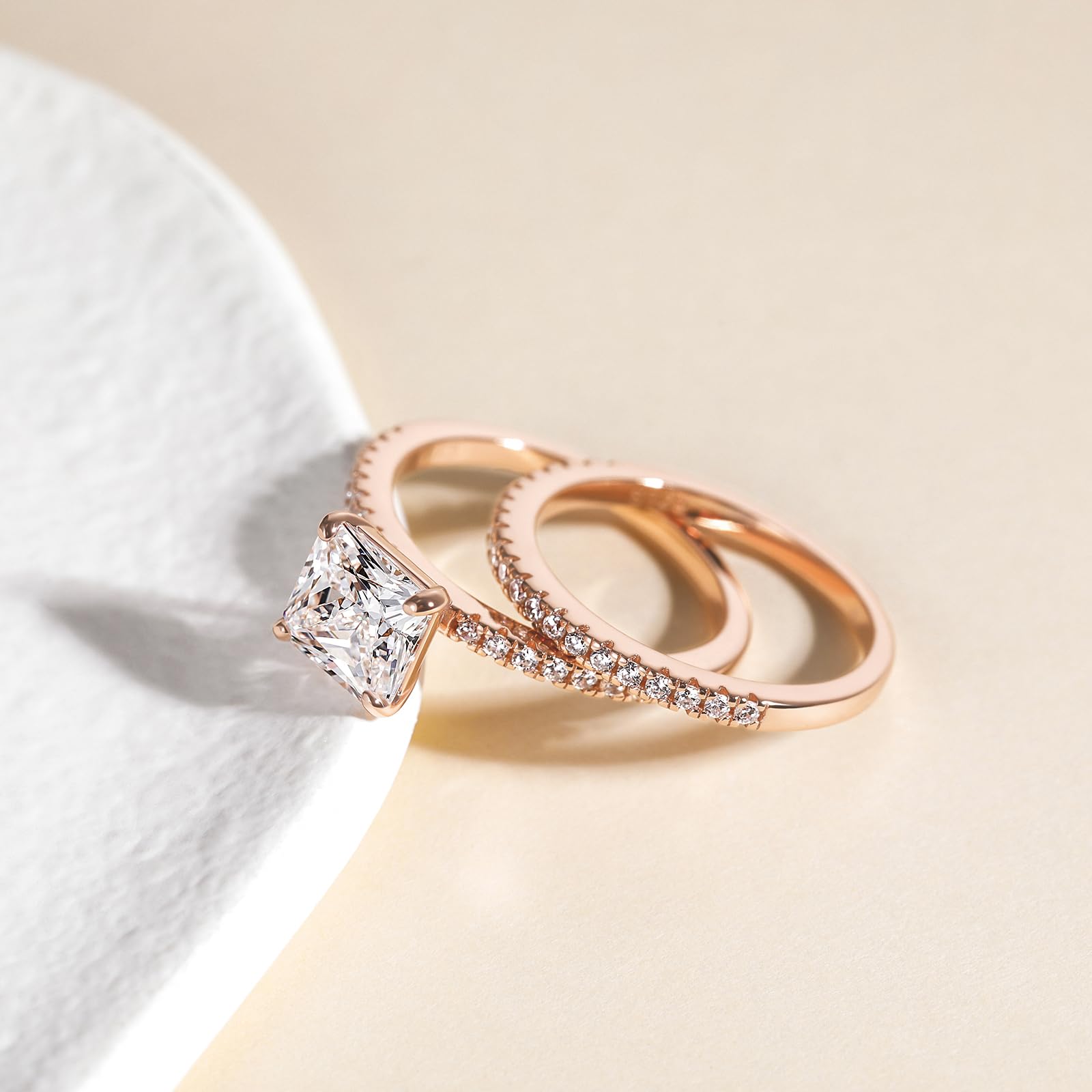 EAMTI 2CT 925 Sterling Silver Engagement Rings Cubic Zirconia Princess Cut wedding bands for Women EAMTI 2CT 925 Sterling Silver Engagement Rings Cubic Zirconia Princess Cut wedding bands for Women