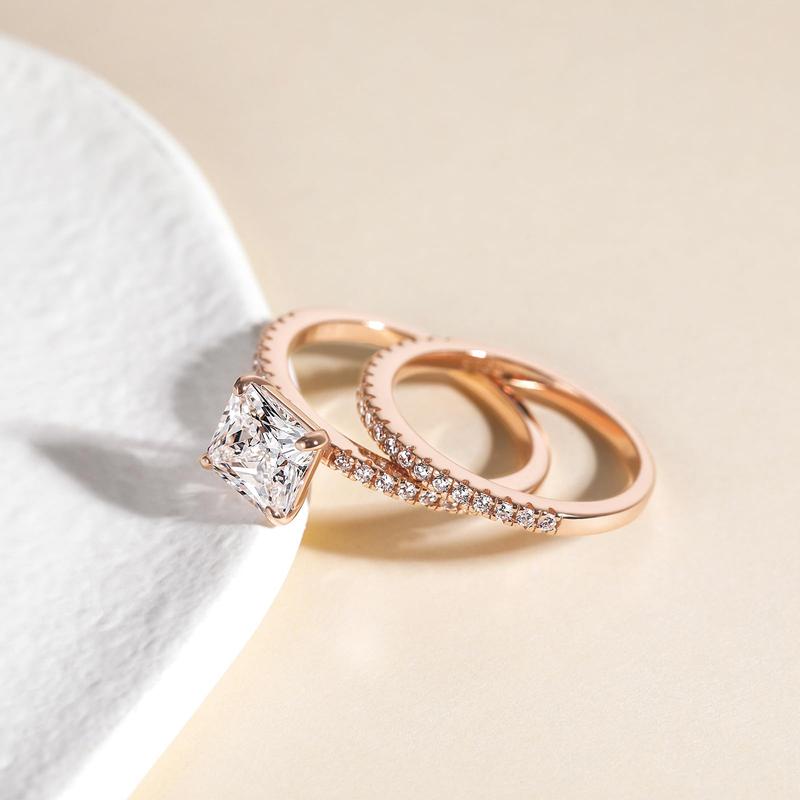 EAMTI 2CT 925 Sterling Silver Engagement Rings Cubic Zirconia Princess Cut wedding bands for Women EAMTI 2CT 925 Sterling Silver Engagement Rings Cubic Zirconia Princess Cut wedding bands for Women