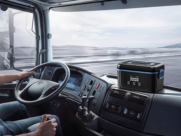 Cordless Electric Lunch Box 1.4L Large Capacity 18000mAh Battery Portable with Scheduled Heating Ice Pack Truck Drivers Set BPA Free Reusable Steel Tableware