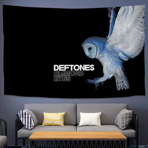 D-Deftones Singer Tapestry Decoration Bedroom Dormitory Background Cloth Holiday Home Party Living Room Club Cloth   60X40 In