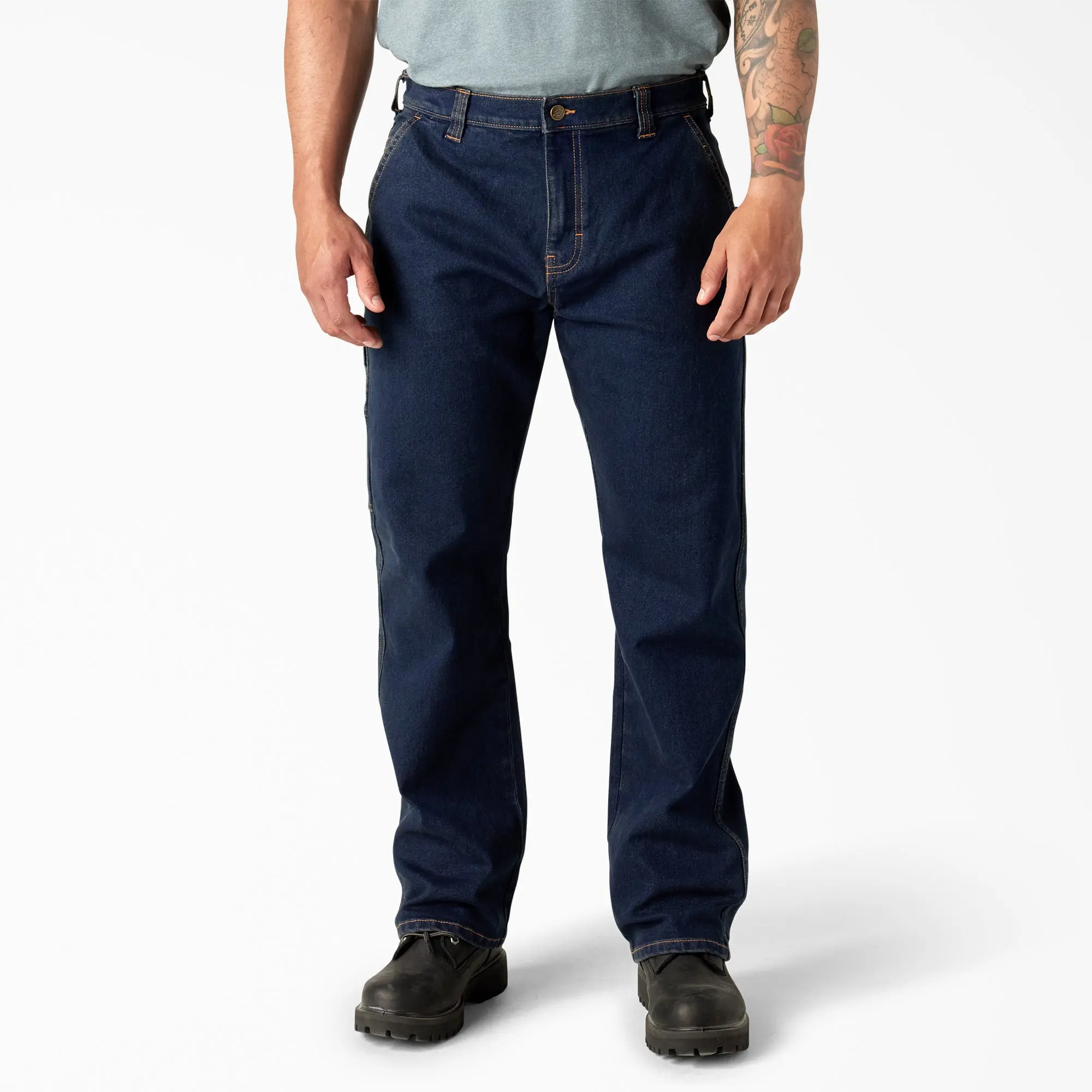 Dickies FLEX Relaxed Fit Carpenter Jeans,Relaxed Fit, Utility Pockets Denim, Workwear Streetwear Casual