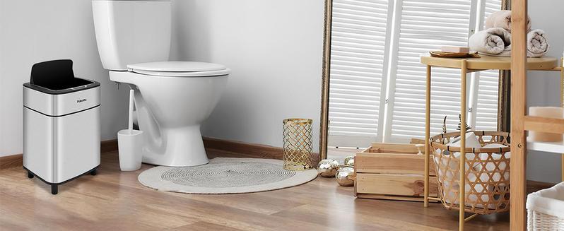 2.7Gal Smart Sensor Trash Can – Hands-Free Motion-Activated Lid, Slim Design for Kitchen/Bath/Office – Easy Clean