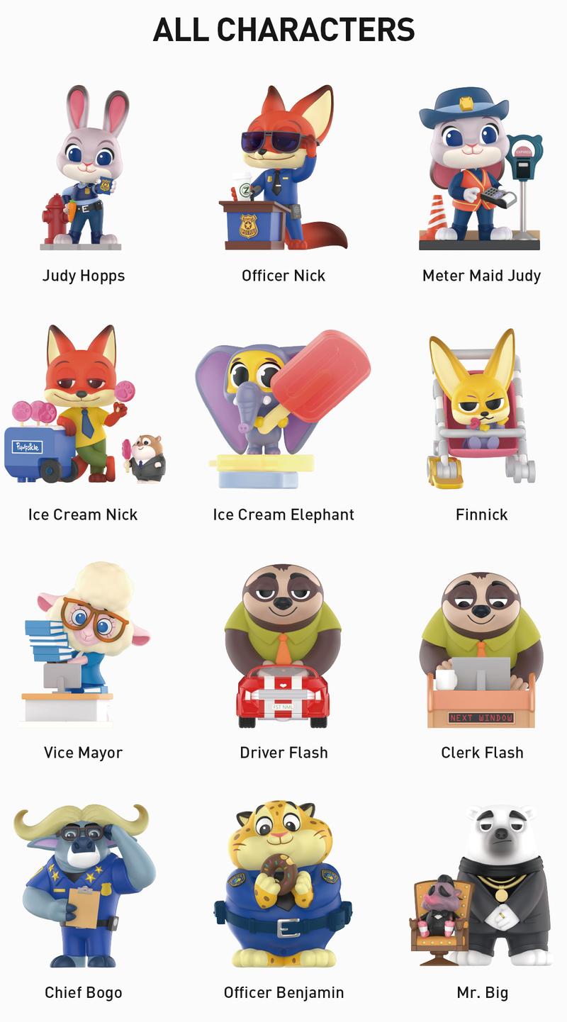 [Spanish] – Pop Mart Disney Zootopia Series – Figuras
