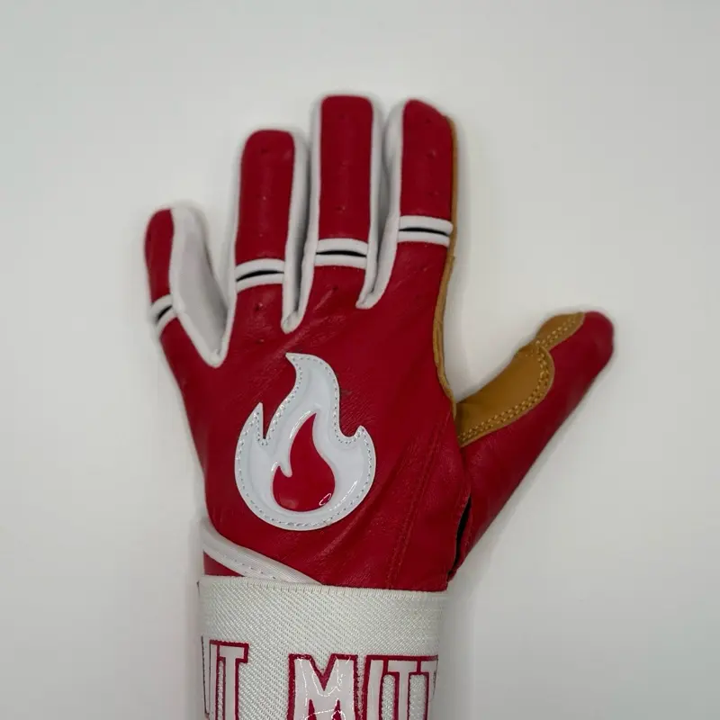 Sunday Red Batting Gloves