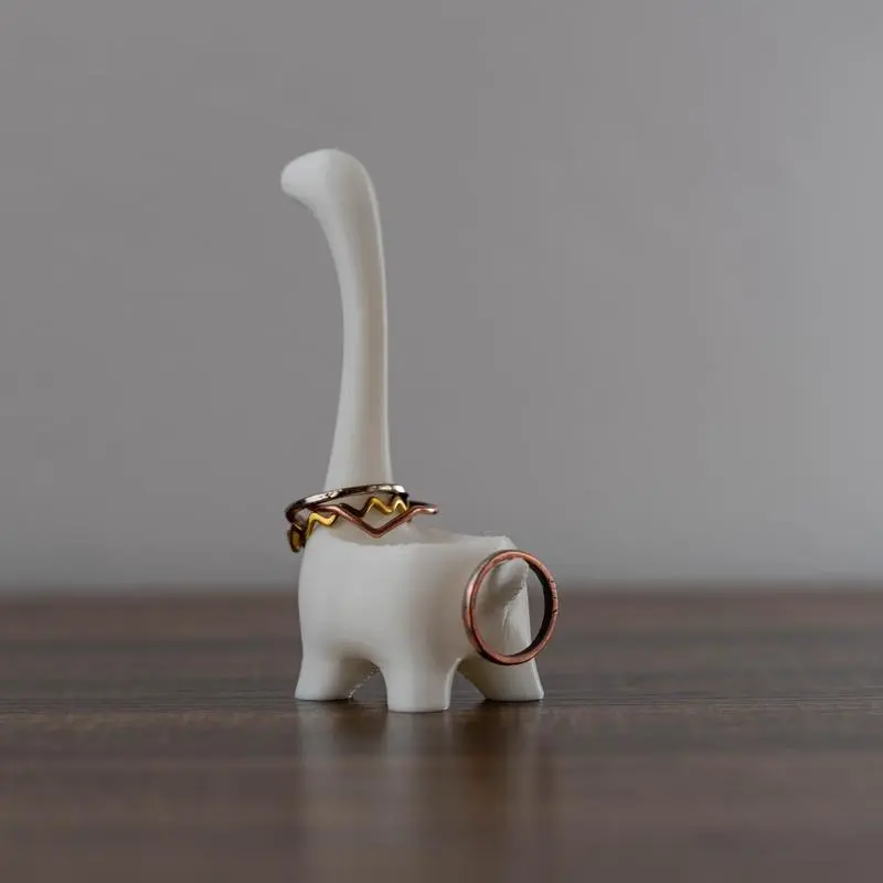 Whimsical Dinosaur-Shaped Jewelry & Ring Holder - Space-Saving Home Organizer, Cute and Playful Desk Accessory, Simple Decoration Home Supplies Storage Solution