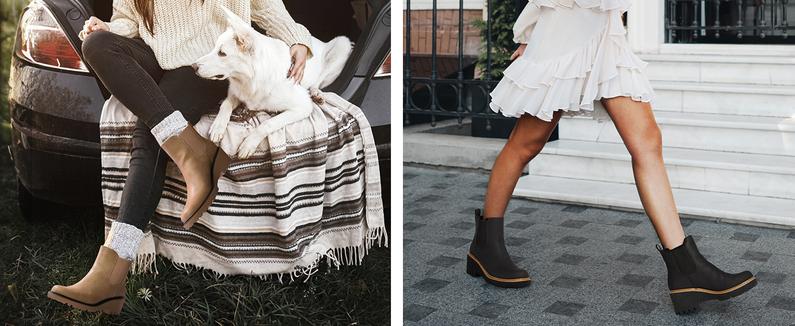 DREAM PAIRS Women's Wedge Chelsea Ankle Boots Fashion Round Toe Low Wedge Heel Platform Booties Shoes