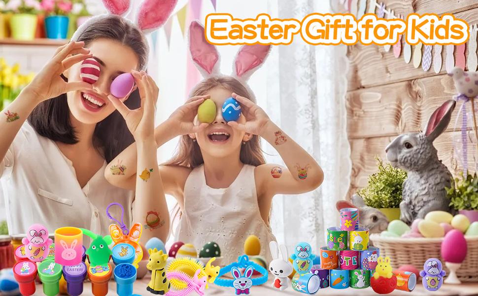 100 Pcs Easter Egg Fillers & Basket Stuffers for Kids – Boys & Girls Easter Party Favors, Classroom Prizes, Goodie Bags, Easter Egg Hunt Toys & Gifts