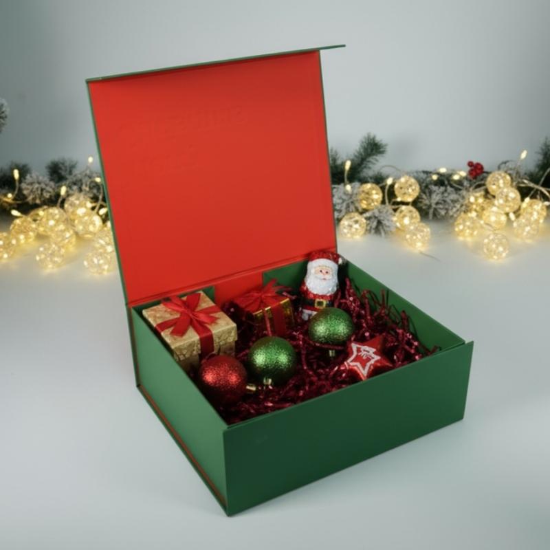 5PCS Christmas Gift Box, Christmas Boxes With Lids,  Portable、Foldable and Reusable, For Presents, Birthday Box, Gift Packging, Party, Family or Business