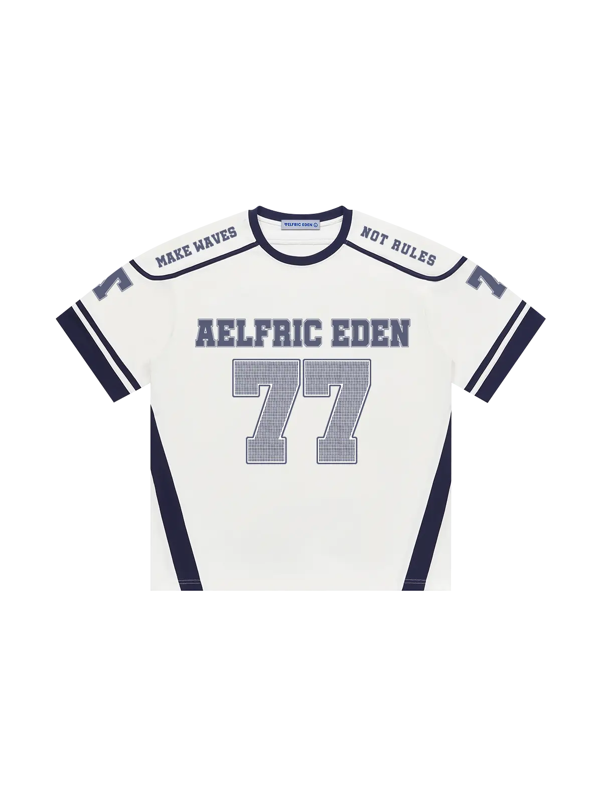 Aelfric Eden 77 Blokecore Oversized Football Jersey - Unisex Lightweight Throwback Casual Sports Jersey, Vintage Graphic Sporty T-Shirt, Men's Summer Streetwear Top, Throwback Jersey,clothes for back to school,first day of school outfits