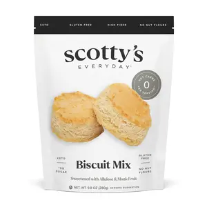 Scotty's Everyday Keto-Friendly Biscuit Mix - 0g Net Carbs per Serving,  Gluten Free, Nut Free, Soy Free, Non-GMO