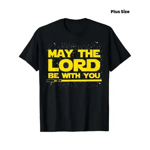 May The Lord Be With You T-shirt T-Shirt, PLUS SIZE, L-5XL