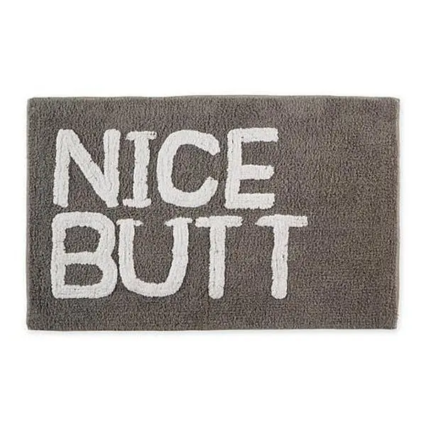 Design Imports Nice Butt Tufted Bath Mat