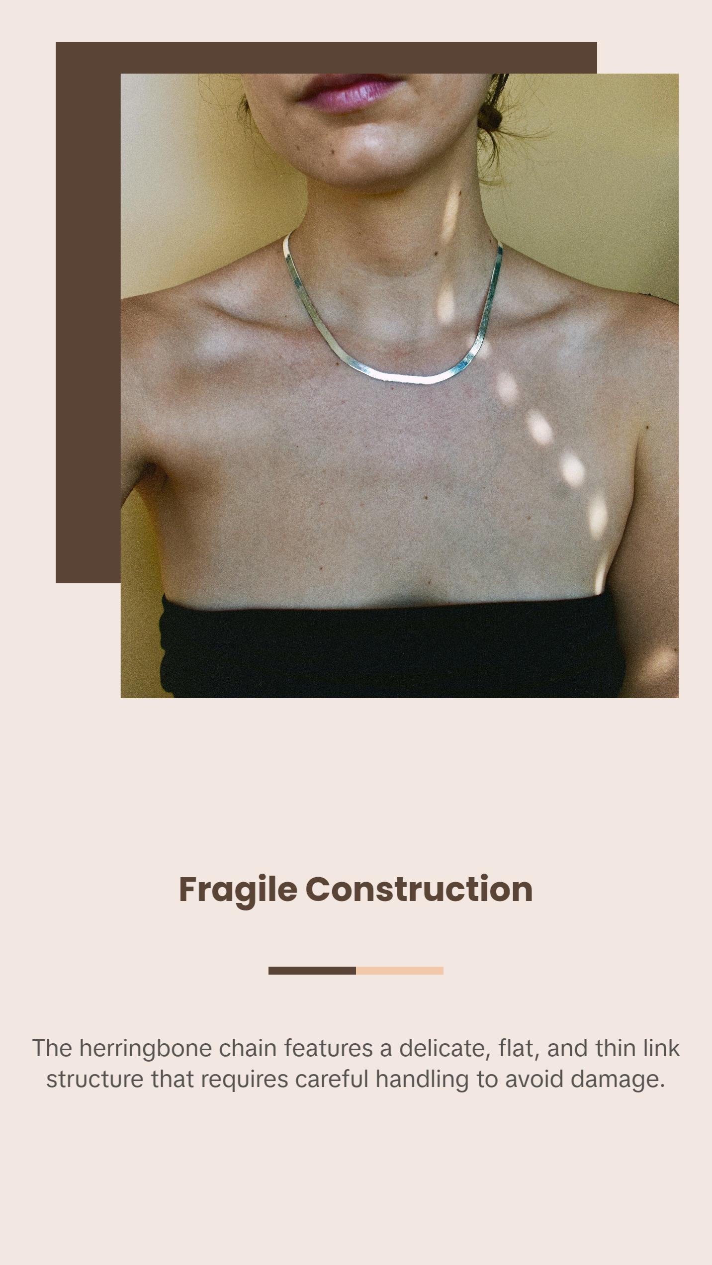 layering herringbone necklaces