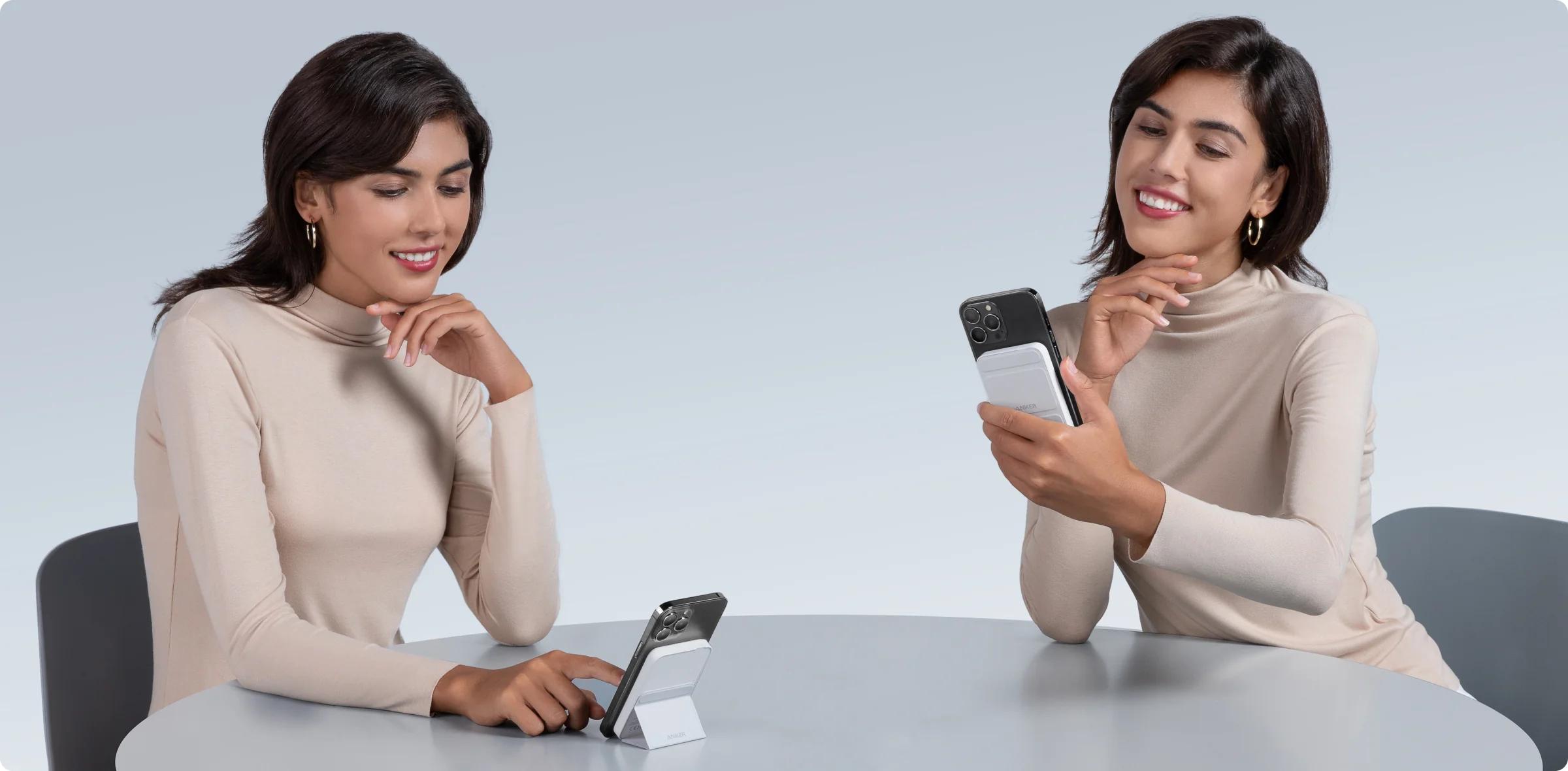 [Limited Offer]Anker 622 Magnetic Battery MagGo, 5,000mAh Foldable Wireless Power Bank with Stand and USB-C Port, Compatible for iPhone 16/15/14/13/12