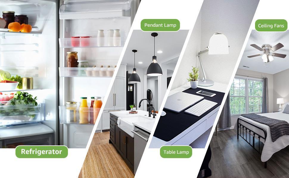 Lepro LED Refrigerator Light Bulb - 40W Equivalent Waterproof Appliance Bulb Replacement for Frigidaire, 5000K Daylight Non-Dimmable Freezer Bulbs with 450 Lumen, 120V 5W A15 E26 Medium Base, 2 Pack