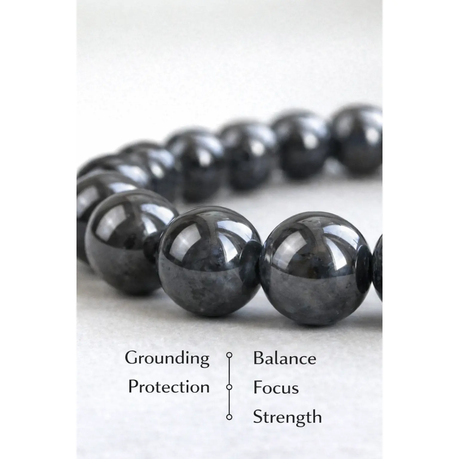 🖤 Hematite – The Stone of Strength and Grounding