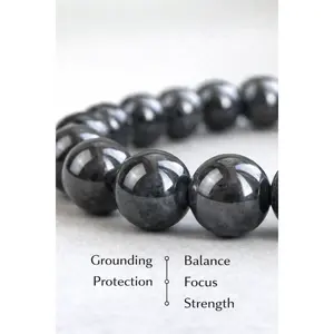 🖤 Hematite – The Stone of Strength and Grounding