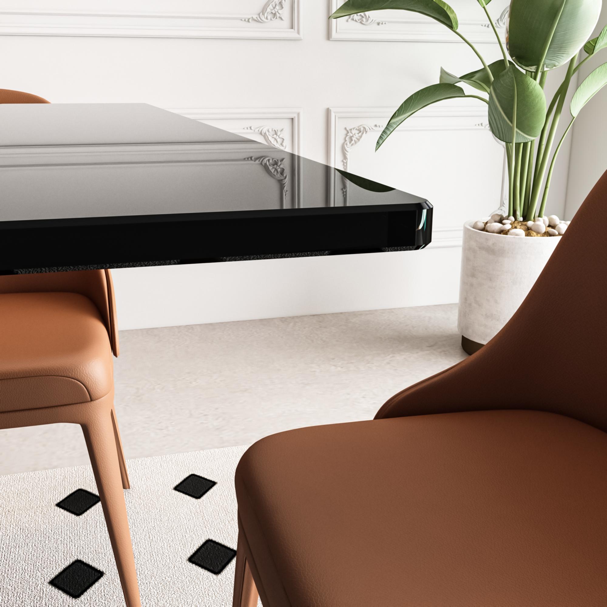 51.18" Rectangular Clear Tempered Glass Dining Table,Stylish Design with Silver Metal Tubular Legs, Dining Table for Dining Room（Only Table）