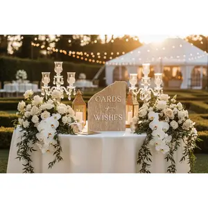 Travertine 3D Cards and Wishes Table Sign