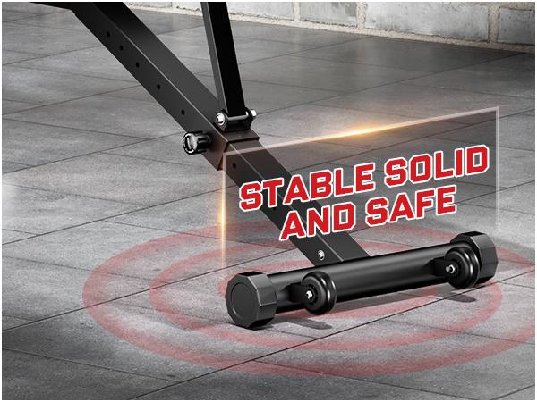 Bearbro 10 Positions Adjustable Weight Bench Workout Bench for Home Gym,Olympic Weight Bench Press for Full Body Workout 900lbs