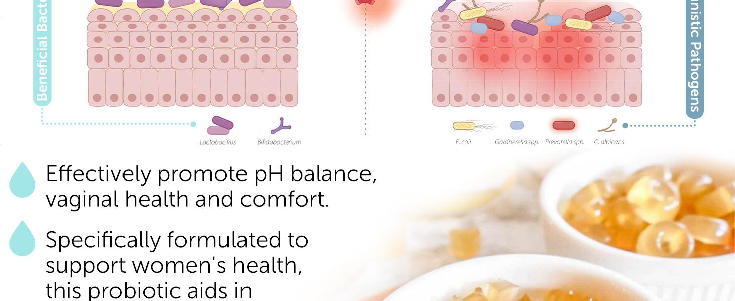 Vaginal Probiotics pH Balance Gummies For Women | Prebiotics and Probiotics for Women | Pineapple gummies for women for ph Balance and Vaginal Health | Vaginal Odor Control 60 Gummies