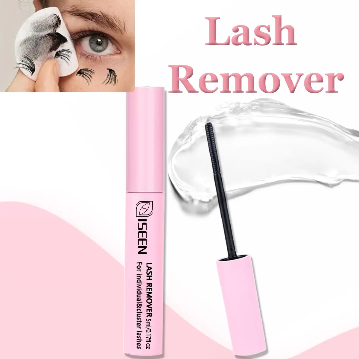 Lash Remover For Cluster Lashes  Remover For Lash Extensions At Home Lash Clusters DIY Eyelash Extension Remover DIY Lash Extension Remover Adhesive Eyelash Removers