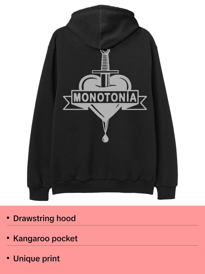 Monotonía Hoodie - Black