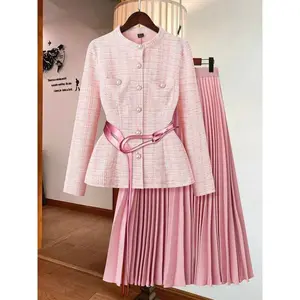 Elegant Women's Two-Piece Dress Set, Stylish for Special Occasions, Perfect Fit Design, Fashionable Ladies' Clothing Collection(gift)Gift