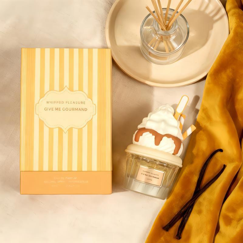 Whipped Pleasure Eau de Parfum for Women Give Me Gourmand Collection 75ml Spray Whipped Cream Caramel Vanilla Perfume for Gourmand Lovers Long-lasting Scent,Unique Gift long lasting perfume