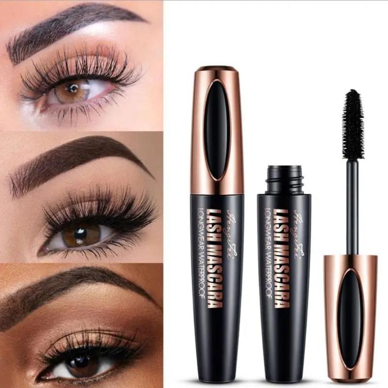 4D Waterproof Long-Lasting Mascara, Quick-Drying Eyelash Extensions Mascara, Natural Curling & Volumizing Mascara Stick, Smudge-Proof 4D Waterproof Long-Lasting Mascara, Quick-Drying Eyelash Extensions Mascara, Natural Curling & Volumizing Mascara Stick, Smudge-Proof