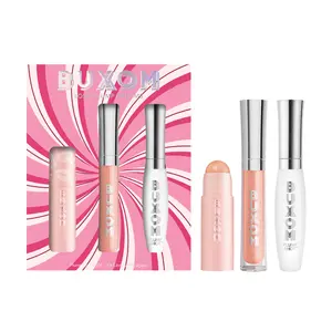 BUXOM Lolli-Plump Dreams Plumping Lip Kit - Full Size Balm, Polish Gloss and Serum Bundle - Limited Edition Lip Set