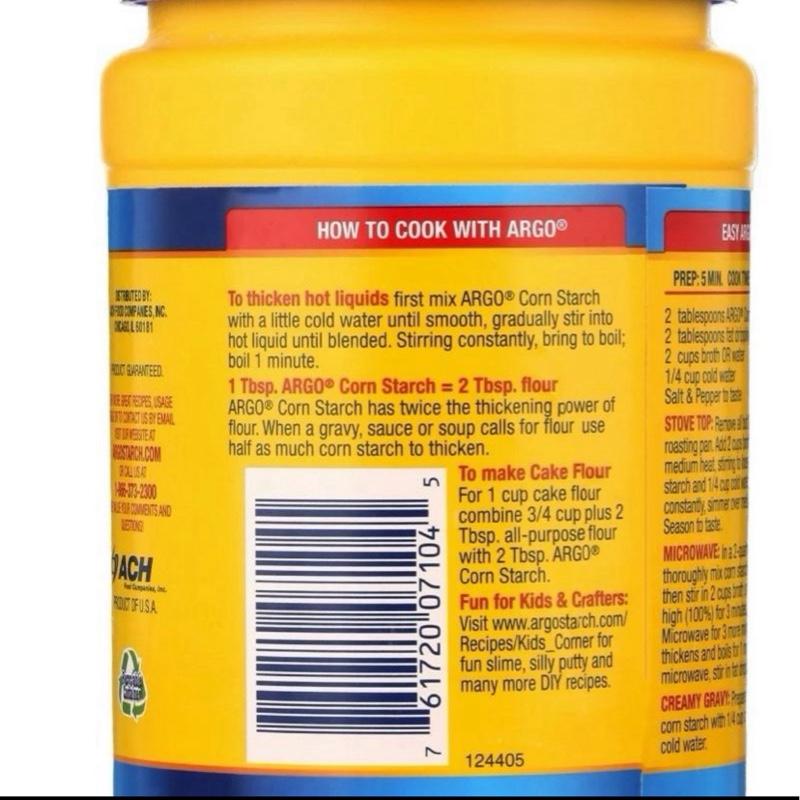 2 pack Gluten-Free Corn Starch Thickening Powder,16 oz