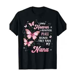 Nana Is My Guardian Angel In Heaven Memorial Day Men Women Men Women Gift Tee - 220g T-shirt 100%