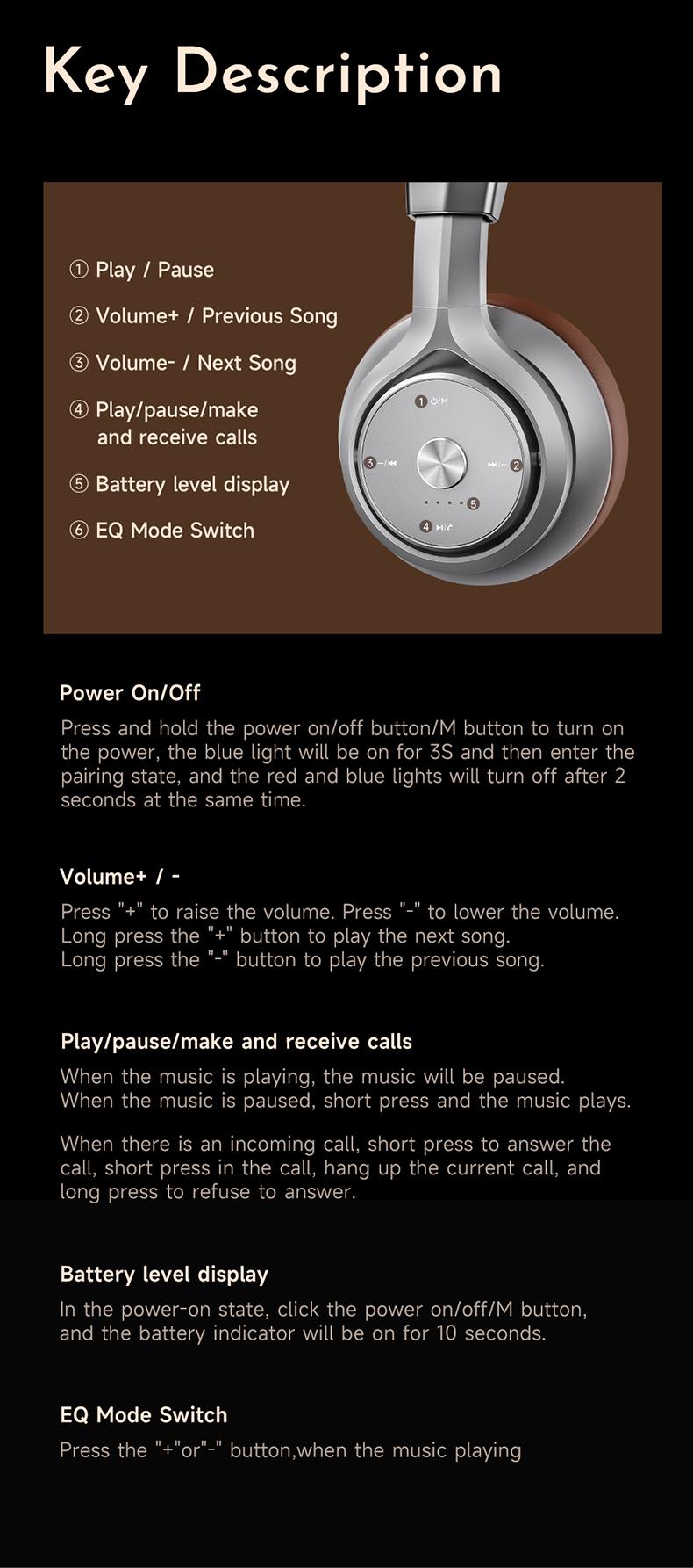 Picun P28X Wireless Bluetooth Earbud Headset, Over-ear, Bluetooth 5.3, 24H Playback, EQ Mode, Microphone, Foldable, Electronic Audio, for Travel & Gaming Audio Electronic Headphone Picun P28X Wireless Bluetooth Earbud Headset, Over-ear, Bluetooth 5.3, 24H Playback, EQ Mode, Microphone, Foldable, Electronic Audio, for Travel & Gaming Audio Electronic Headphone