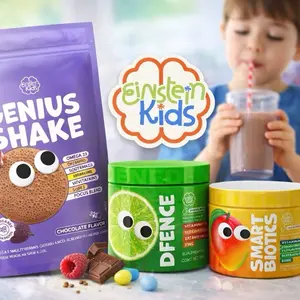 Einstein Kids Nutrition Kit – Genius Shake + Defense + Smart Biotics | Daily Kids Nutrition Support