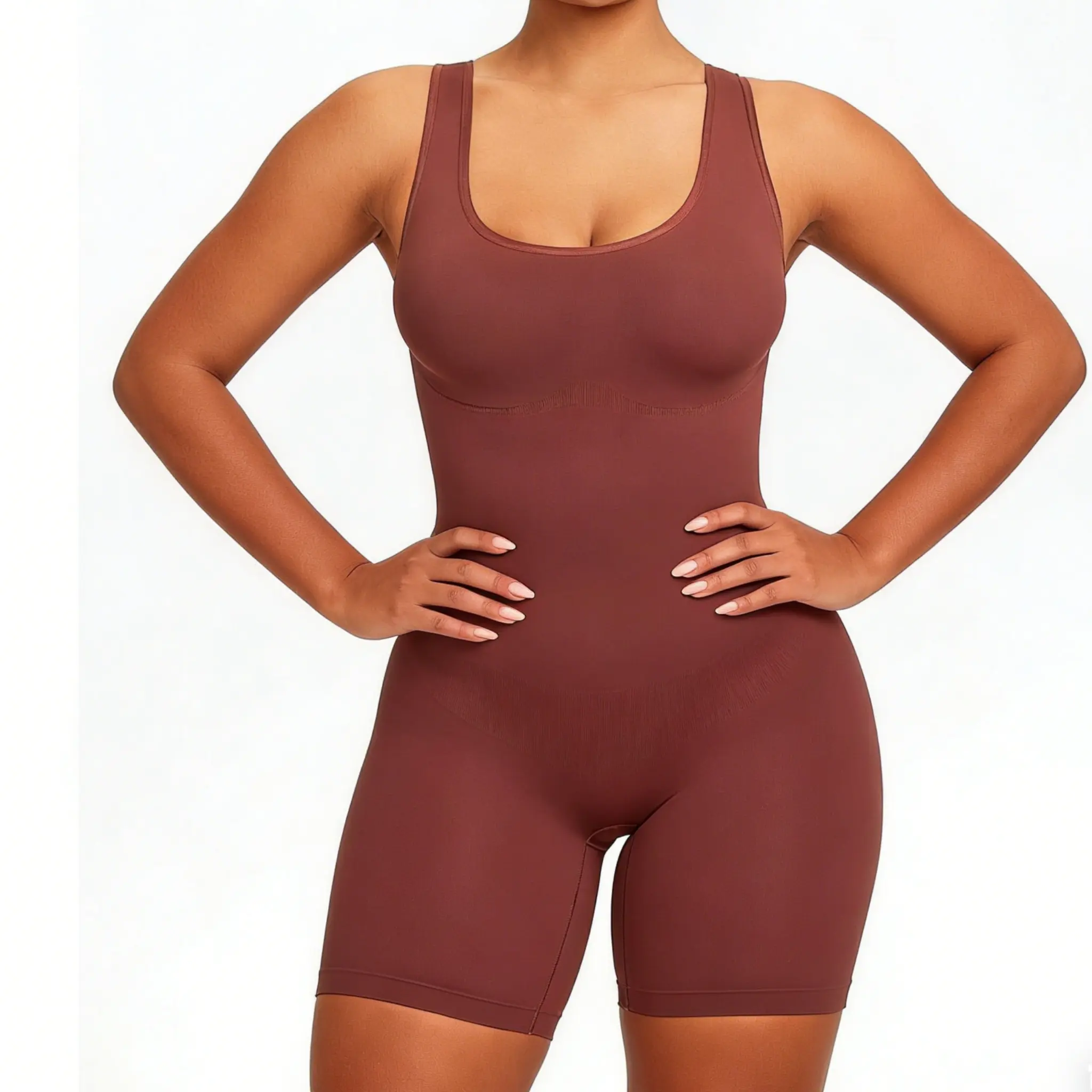 Hot-selling women's seamless tummy control suspender pants