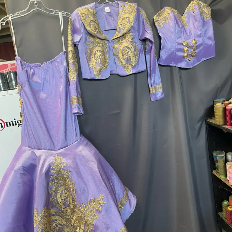 Lilac  charro Dress