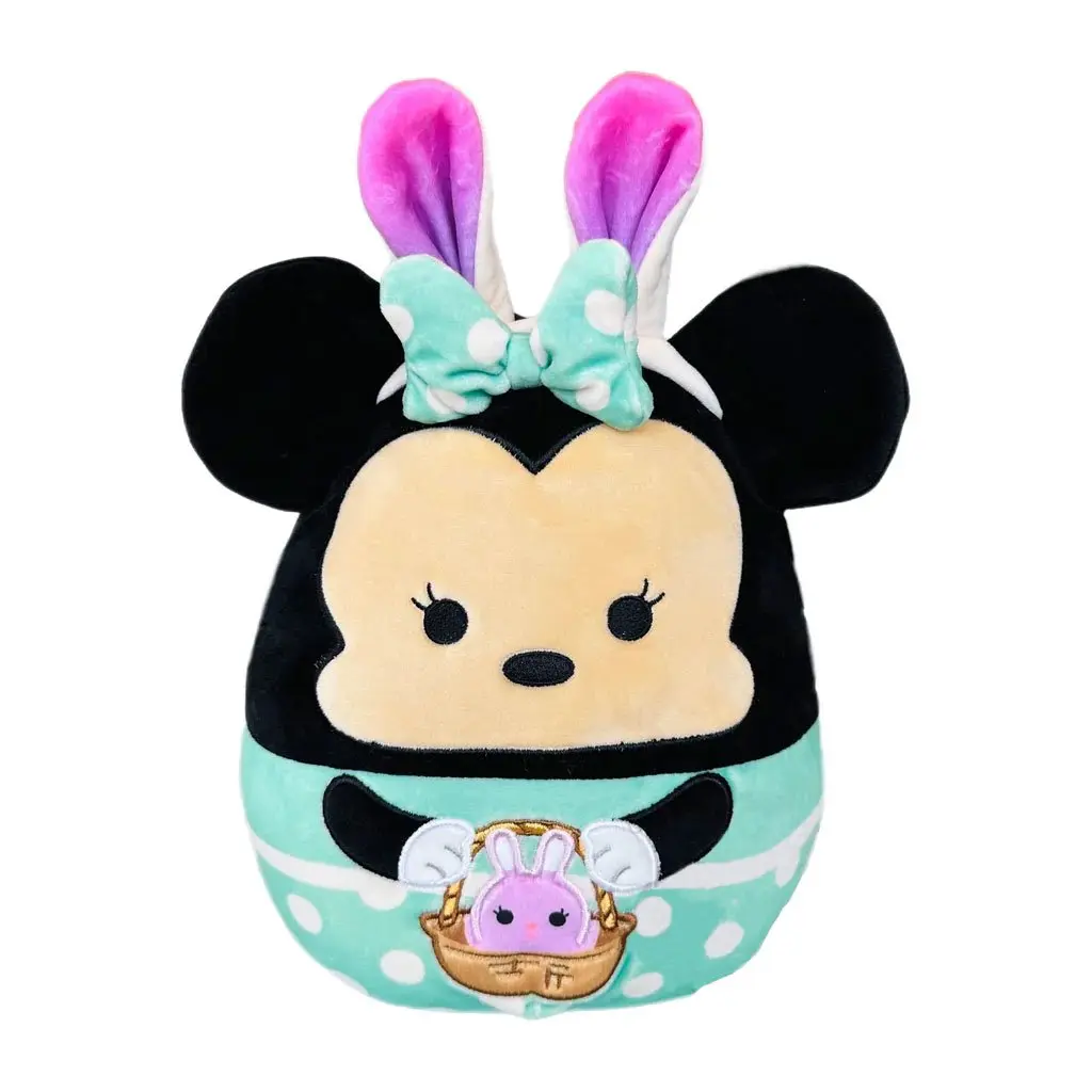 Squishmallows Disney 8" Soft Adorable Stuffed Easter Minnie Mouse Bunny Plush Toy, New Collectible Hand-Washable Squishy