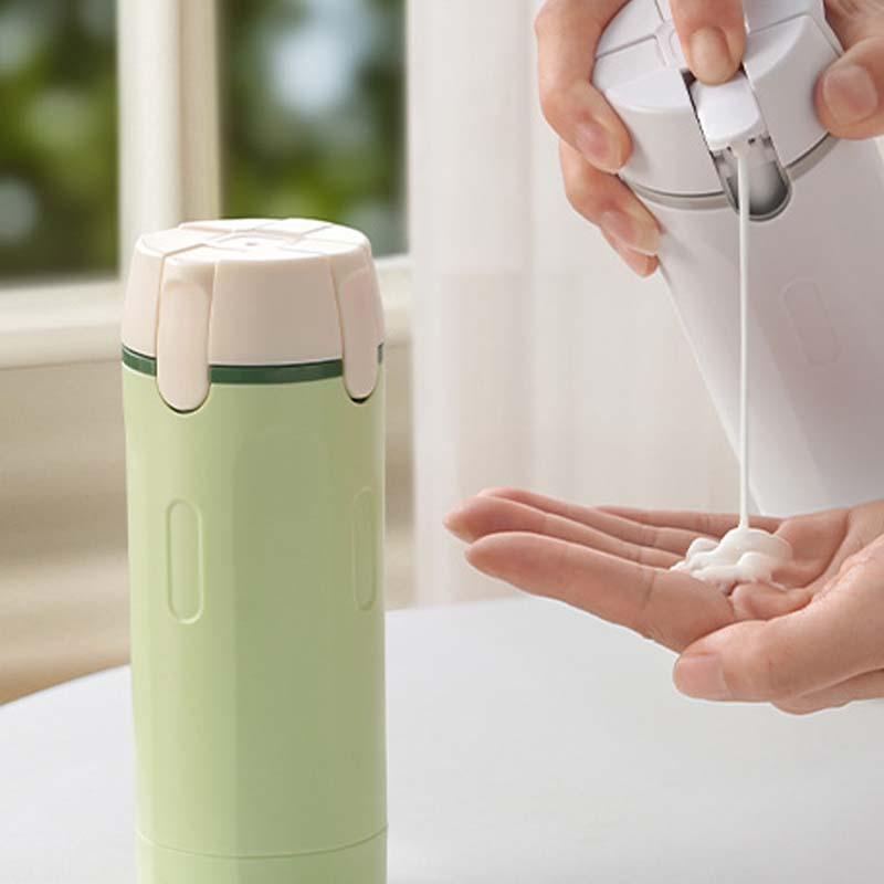 4-in-1 Refillable Travel Dispenser Bottles Compact Storage Leak-Proof PET Plastic 30ml Each White Green Travel-Friendly Quick Use#TravelBottles #LeakProofContainers #TravelSizeToiletries #RefillableBottles