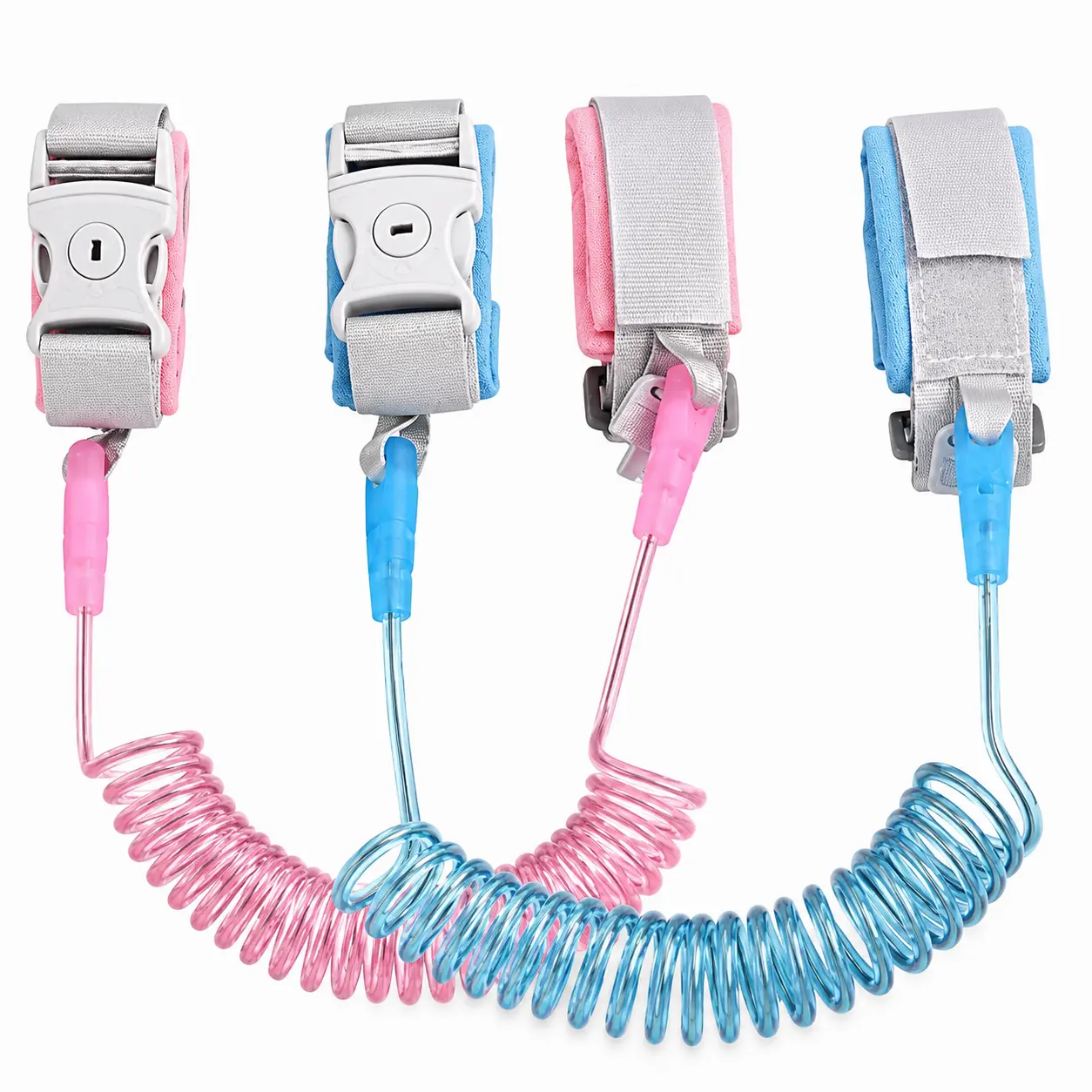Safety Walking Harness – 6.56FT Reflective Anti-Loss Wrist Leash, Adjustable Safety Lock Wristband for Outdoor Use