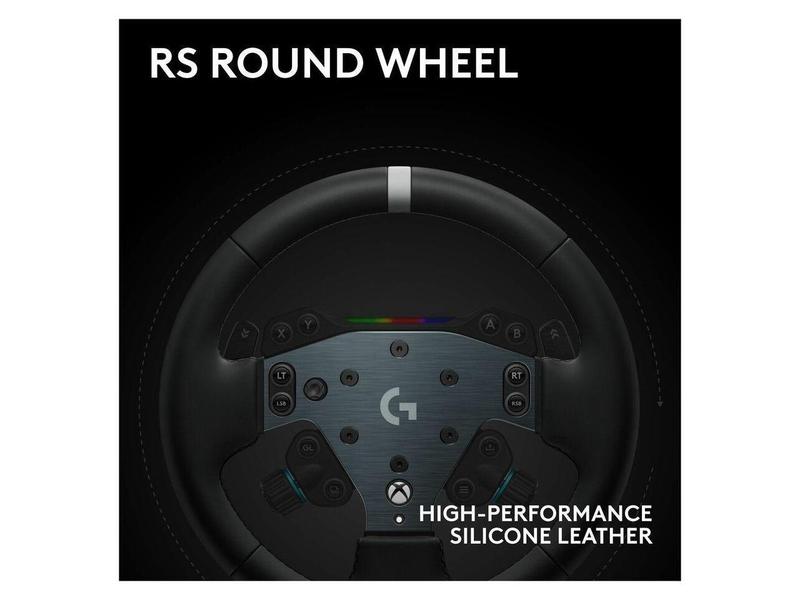 Logitech G RS50 System, 3-Piece Sim Racing Steering Wheel Setup - RS50 Wheel base with 8 Nm Direct Drive, RS Wheel Hub with 13 Buttons and RS Round Wheel 11-inch - For Xbox/PC  941-000272