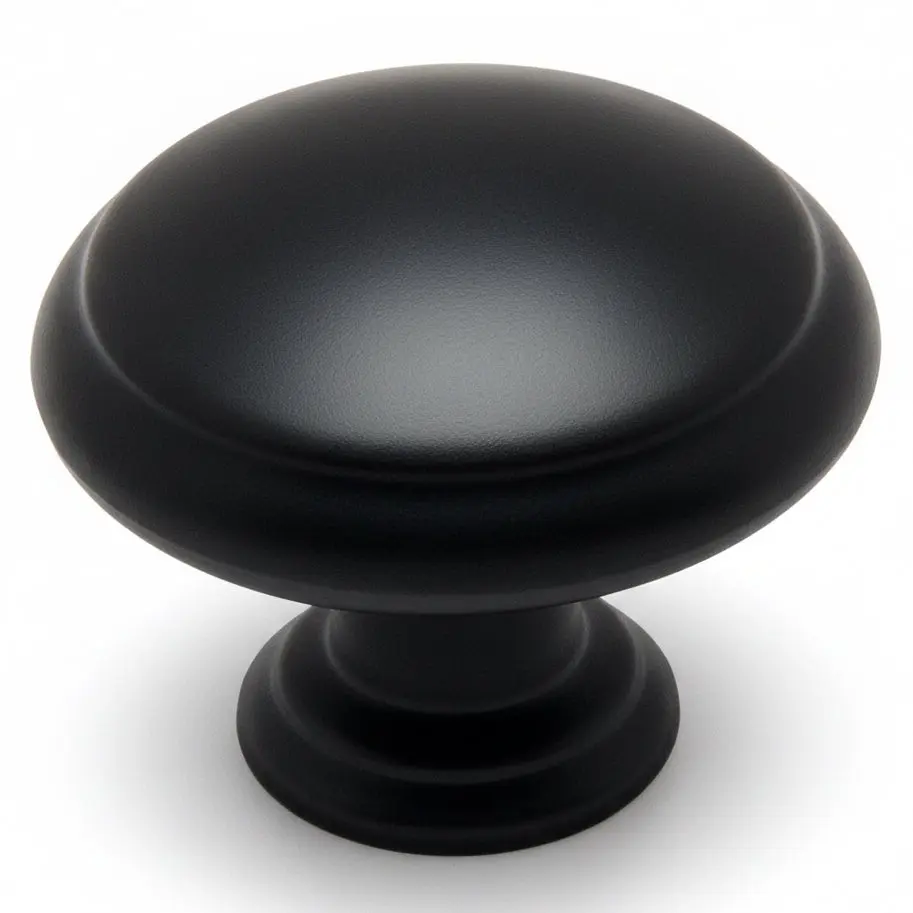 Cosmas 5422FB Flat Black Cabinet Knob