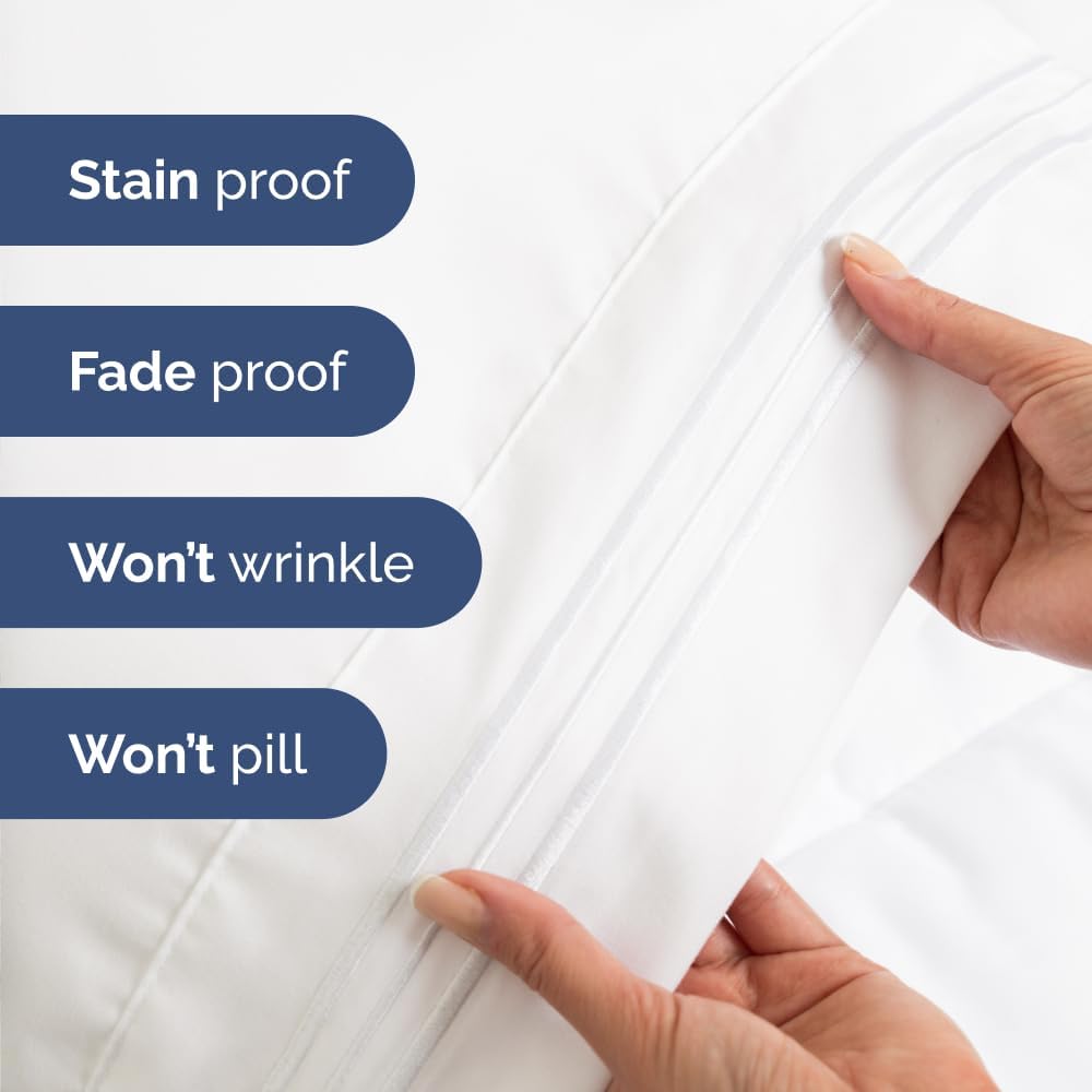 Hotel Grade 6-Piece Sheet Set | 18" Deep Pocket & 100GSM Fabric for Lasting Luxury Bedding Set| Anti-Fading & Wrinkle-Free Easy Care